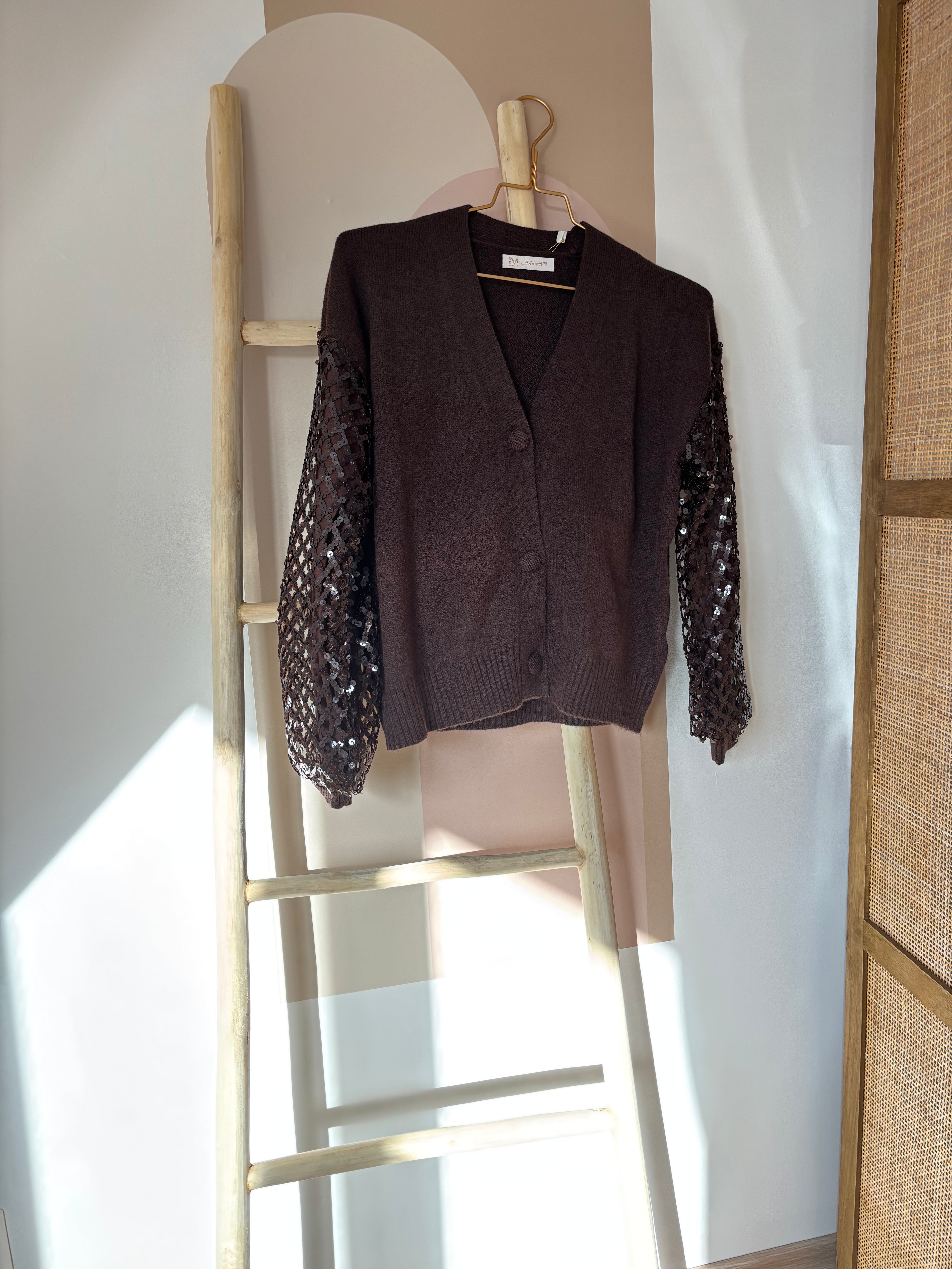 Vest pailletten Lynn