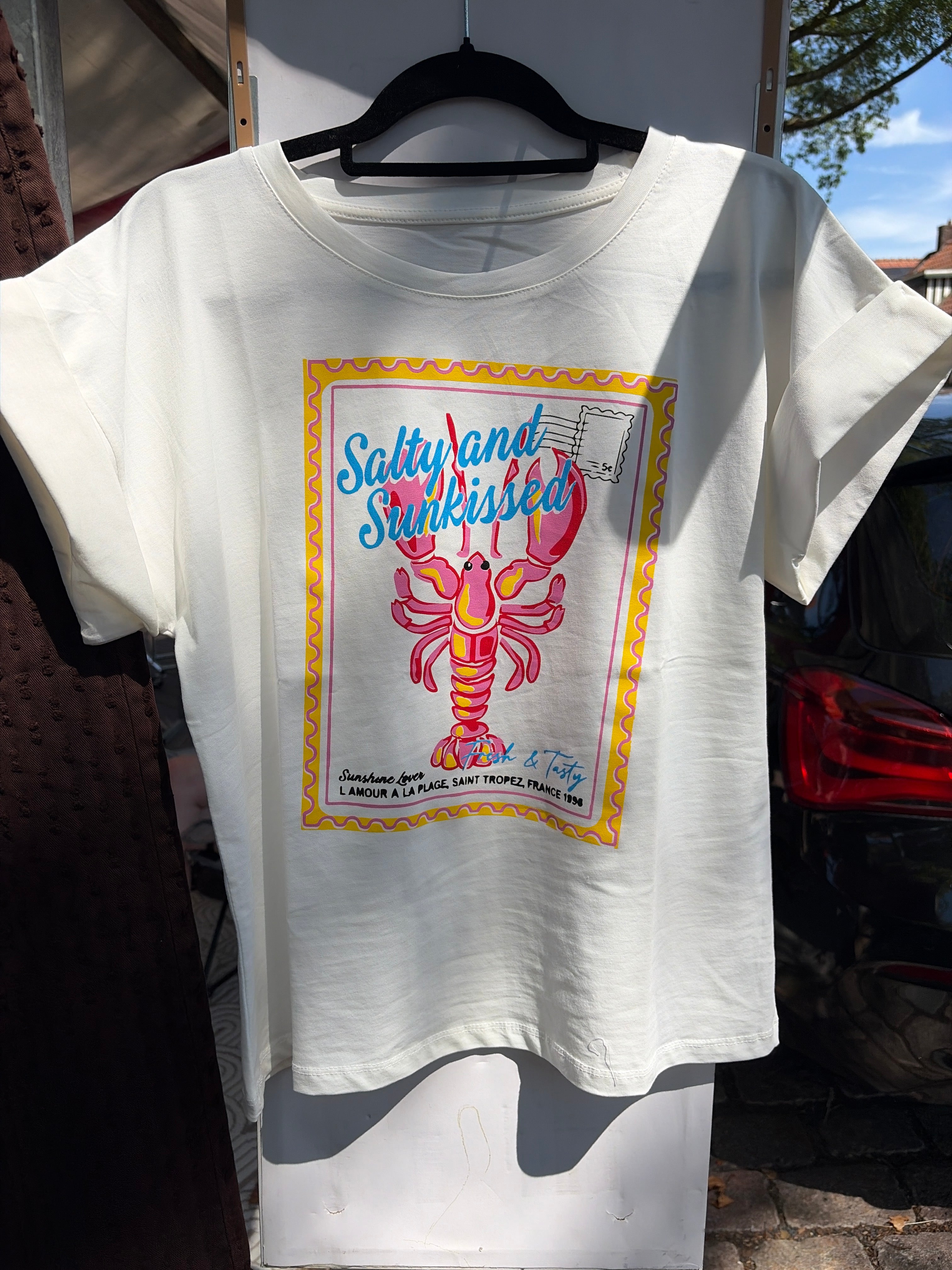 Wit shirt salty and sun kissed