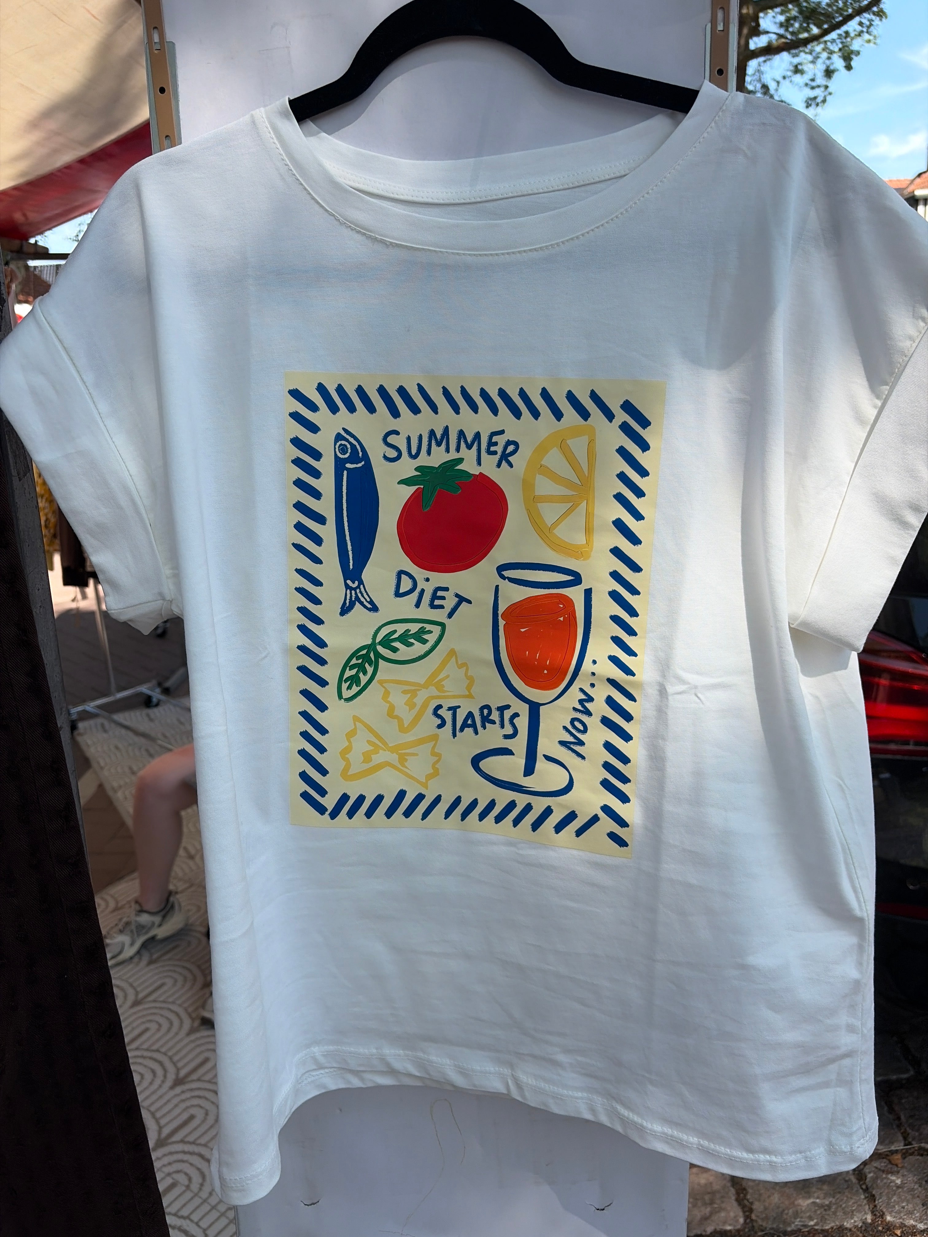 Wit shirt summer diet starts now
